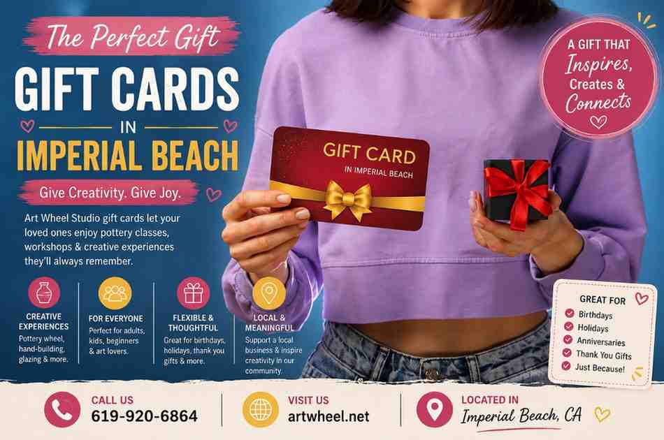 Gift Cards in Imperial Beach – The Perfect Creative Gift from Art Wheel Studio