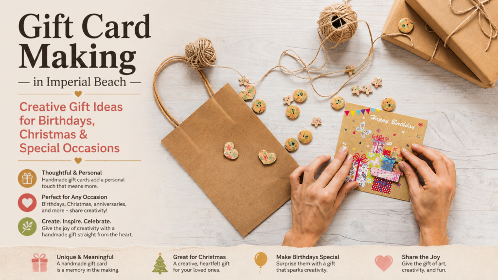 Gift Card Making in Imperial Beach Creative Gift Ideas for Birthdays, Christmas & Special Occasions