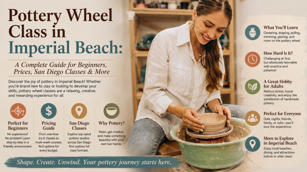 Pottery Wheel Class in Imperial Beach A Complete Guide for Beginners, Prices, San Diego Classes & More